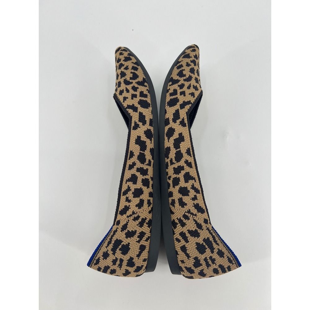 Rothys The Point Flats Cheetah Animal Print Pointed Toe Shoes Womens Size 10 - Picture 6 of 8